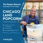 Man with popcorn at shop