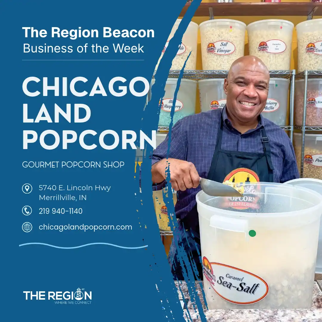 Man with popcorn at shop